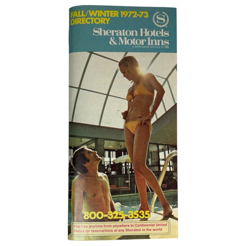 VTG Sheraton 1972-1973 Directory 1970s Hotels Motor Inns Travel Booklet Pamphlet